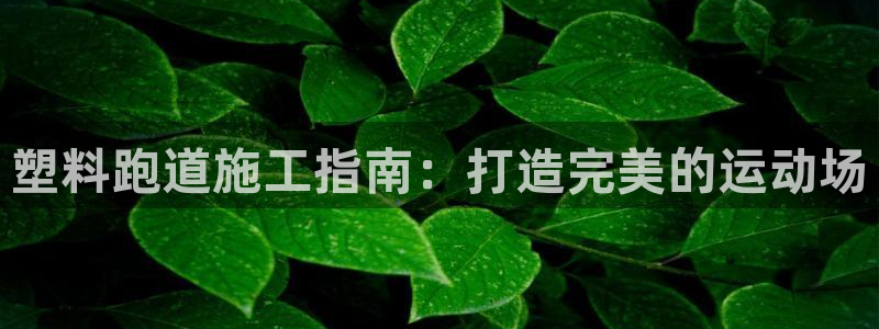 国际凯时ag优质运营商：塑料跑道施工指南：打造完美的运动场