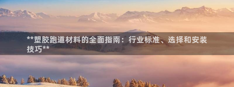 ag尊龙凯时集团：**塑胶跑道材料的全面指南：行业标准、选择