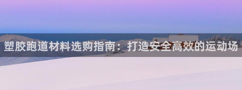 尊龙AG发财网：塑胶跑道材料选购指南：打造安全高效的运动场